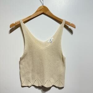 BP. Knit Camisole Tank Top Size S in Natural
